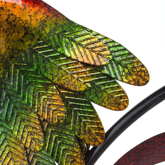 Funsally Iridescent Rooster Wind Spinner Garden Decor