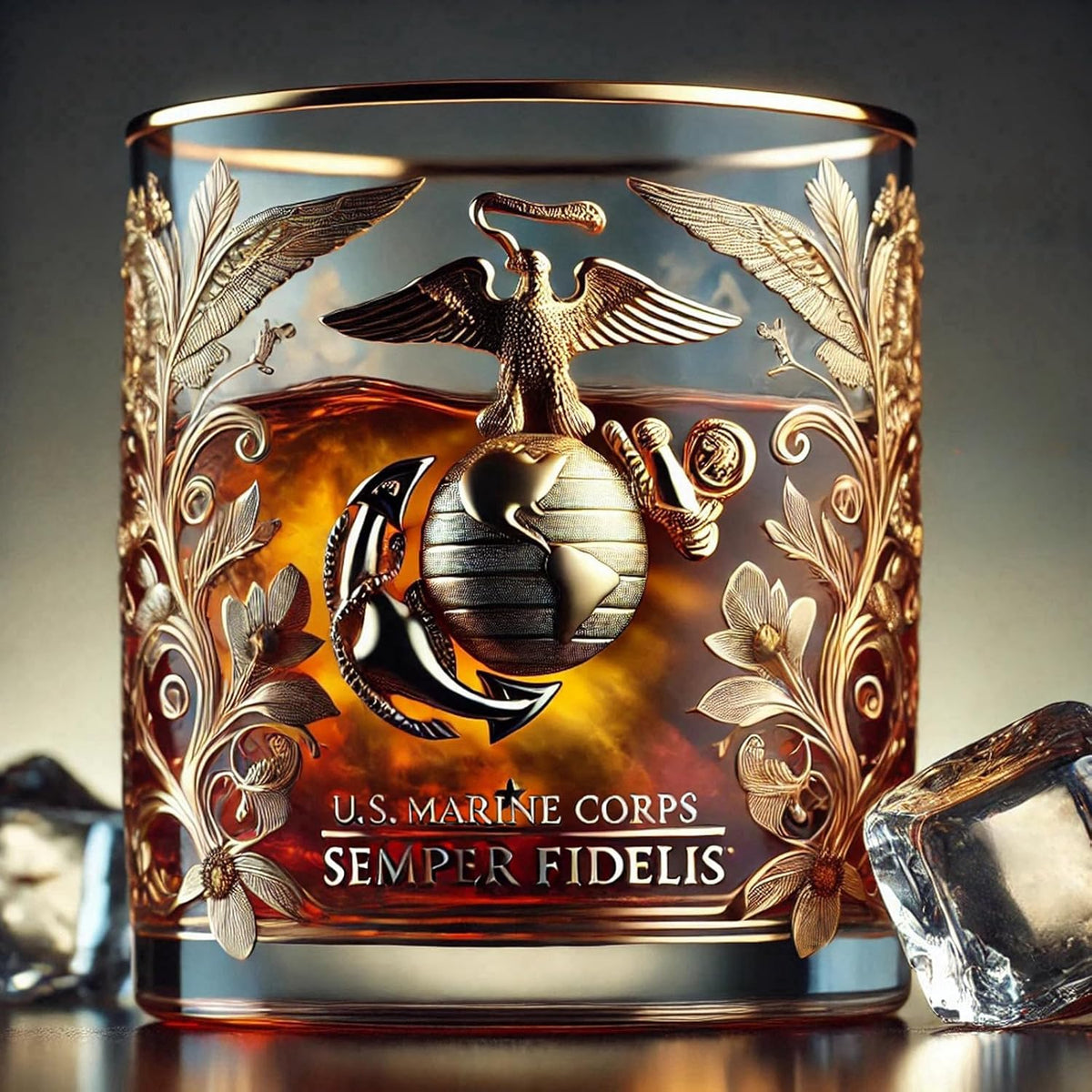 Shirem Veteran Tribute Glass